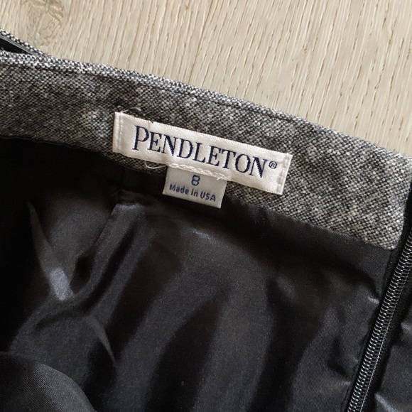 Pendleton‎ Womens Vintage Gray Wool Skirt with Belt - Picture 3 of 8
